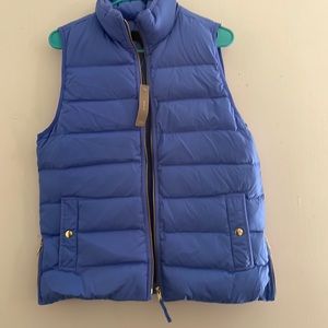 J. Crew vest front pockets bottom side zip.size medium brand new.